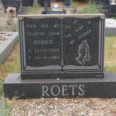 ROETS Hennie 1939-1983