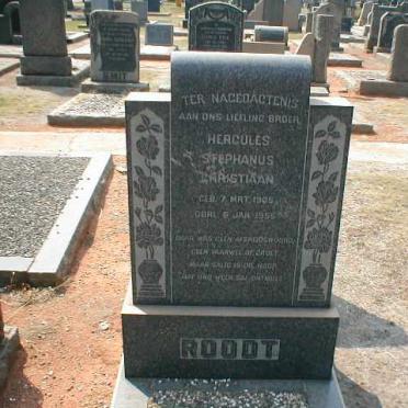 ROODT Hercules Stephanus Christiaan 1905-1955