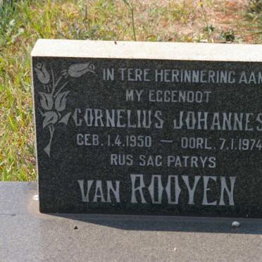 ROOYEN Cornelius Johannes, van 1950-1974