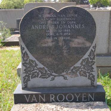 ROOYEN Andries Johannes, van 1888-1974