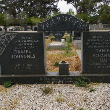 ROOYEN Daniel Johannes, van 1920-1990 &amp; Daniel Johannes JORDAN 1922-1984