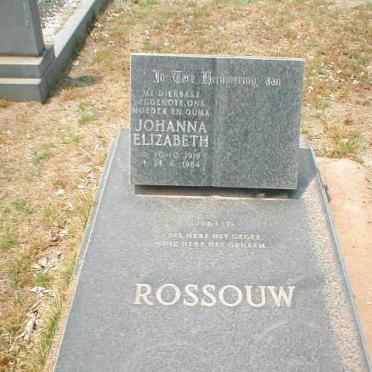 ROSSOUW Johanna Elizabeth 1919-1984