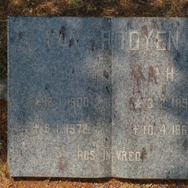 ROOYEN P.H., van 1899-1964 &amp; H.L. 1900-1972