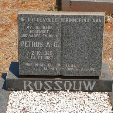 ROSSOUW Petrus A.G. 1925-1987
