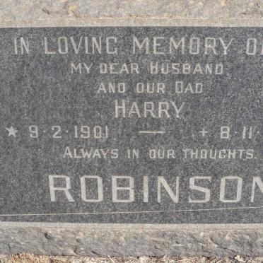 ROBINSON Harry 1901-1969
