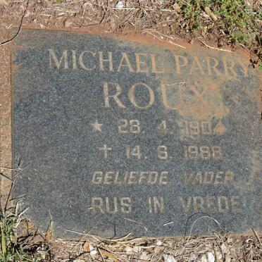 ROUX Michael Parry 1904-1988 &amp; Aletta Wilhelmina GIBSON 1911-1976