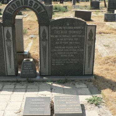 ROBINSON Llewellyn Redvers 1899-1982 &amp; Doris Evelyn 1902-1988 :: ROBINSON Trevor Howard -1957