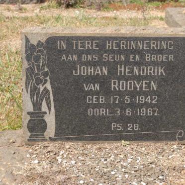 ROOYEN Johan Hendrik, van 1942-1967