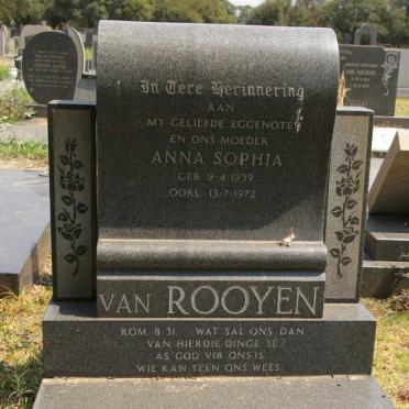 ROOYEN Anna Sophia, van 1939-1972