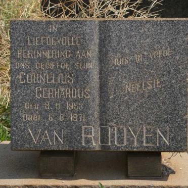 ROOYEN Cornelius Gerhardus, van 1953-1971