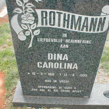 ROTHMANN Dina Carolina 1916-1995