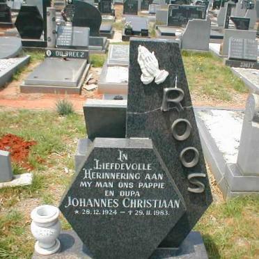ROOS Johannes Christiaan 1924-1983