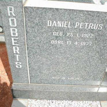 ROBERTS Daniel Petrus 1922-1977