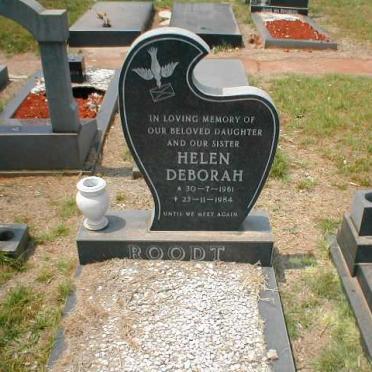 ROODT Helen Deborah 1961-1984