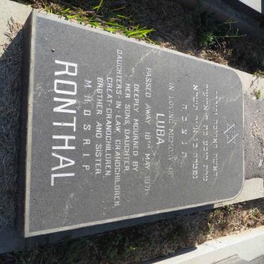 RONTHAL Luba -1971