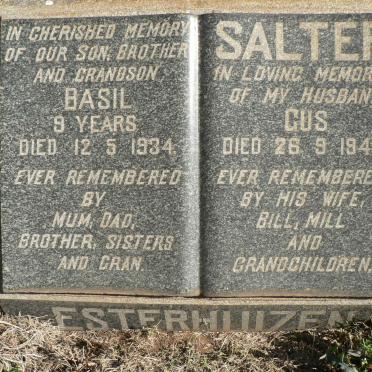 SALTER Gus -1941 :: ESTERHUIZEN Basil -1934
