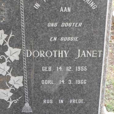 SANDERS Dorothy Janet 1955-1966