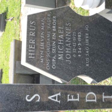 SAEDT Michael Johannes 1925-1983