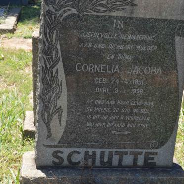 SCHUTTE Cornelia Jacoba 1891-1958