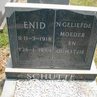 SCHUTTE Enid 1918-1984