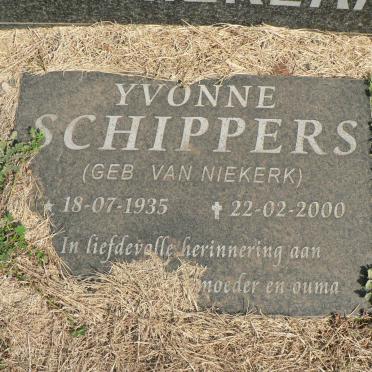 SCHIPPERS Yvonne nee VAN NIEKERK 1935-2000