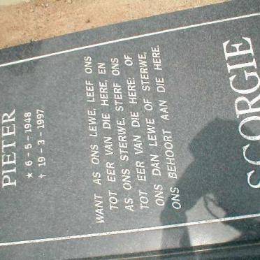 SCORGIE Pieter 1948-1997