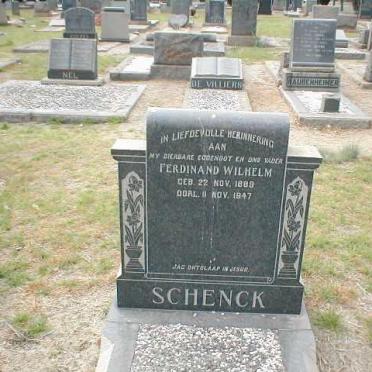 SCHENCK Ferdinand Wilhelm 1889-1947