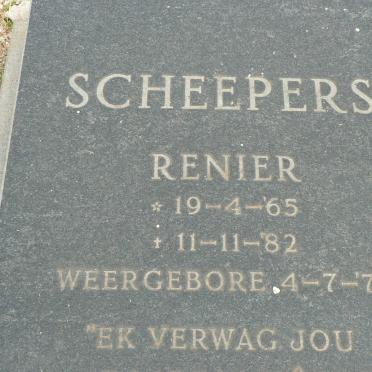 SCHEEPERS Renier 1965-1982
