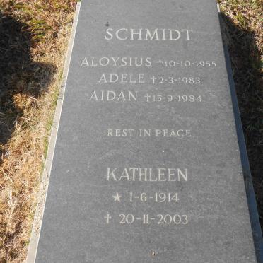 SCHMIDT Aloysius -1955 :: SCHMIDT Kathleen 1914-2003