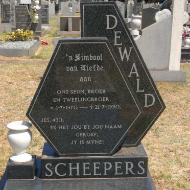 SCHEEPERS Dewald 1970-1990