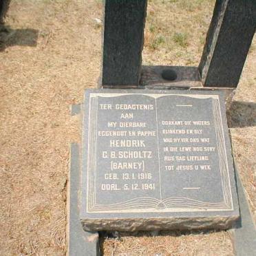 SCHOLTZ Hendrik C.B. 1916-1941