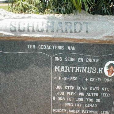 SCHUHARDT Marthinus H. 1959-1984
