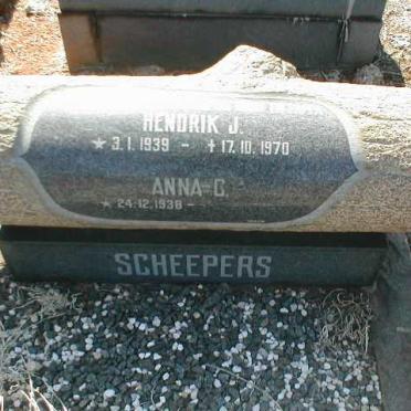 SCHEEPERS Hendrik J. 1939-1970 &amp; Anna C. 1938-