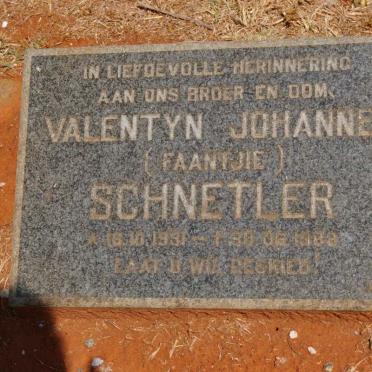 SCHNETLER Valentyn Johannes 1931-1988