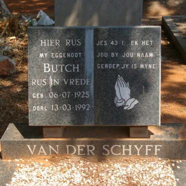 SCHYFF Butch, van der 1925-1992