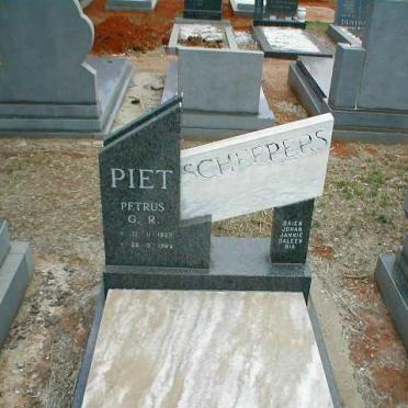 SCHEEPERS Petrus G.R. 1929-1989