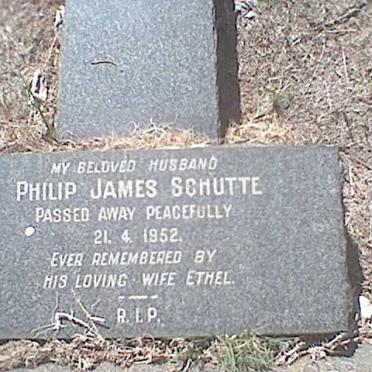 SCHUTTE Philip James  -1952