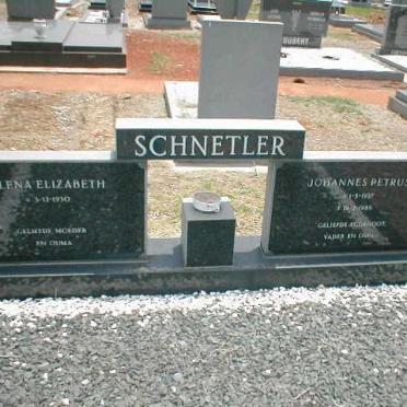 SCHNETLER Johannes Petrus 1927-1989 &amp; Elena Elizabeth 1930-