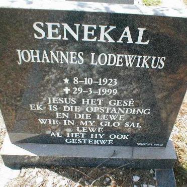 SENEKAL Johannes Lodewikus 1923-1999