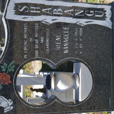 SHABANGU Irene Nanagele 1937-1996