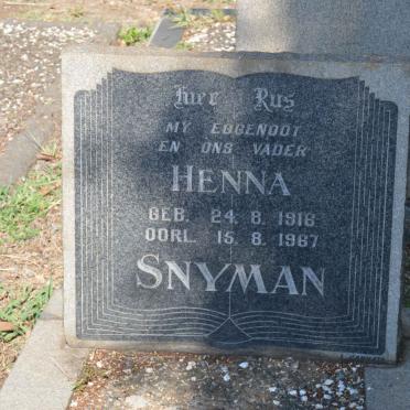 SNYMAN Henna 1916-1967