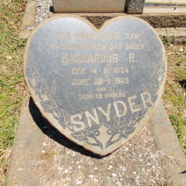 SNYDER Barnardus R. 1924-1963