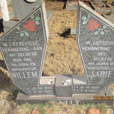 SMIT Willem 1925-1994 &amp; Sarie 1928-2007
