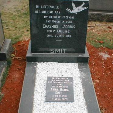 SMIT Erasmus Jacobus 1897-1964 &amp; Anna Maria 1910-2003