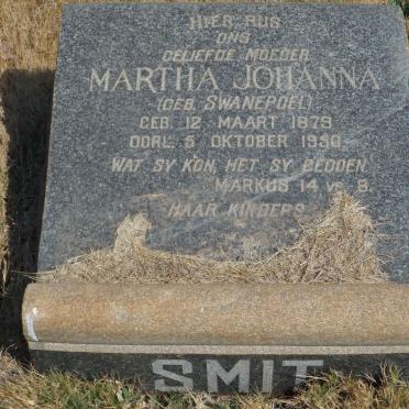 SMIT Martha Johanna nee SWANEPOEL 1879-1950