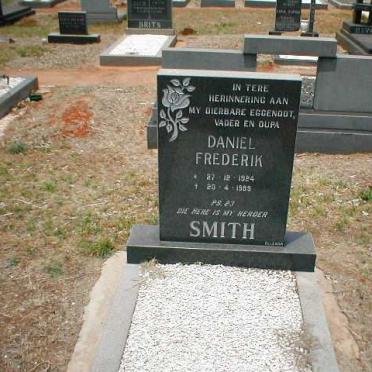 SMITH Daniel Frederik 1924-1985