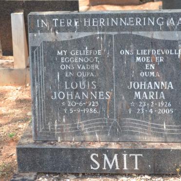 SMIT Louis Johannes 1923-1986 &amp; Johanna Maria 1926-2005