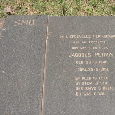 SMIT Jacobus Petrus 1908-1961 &amp; Engela Catharina Francina 1908-1975