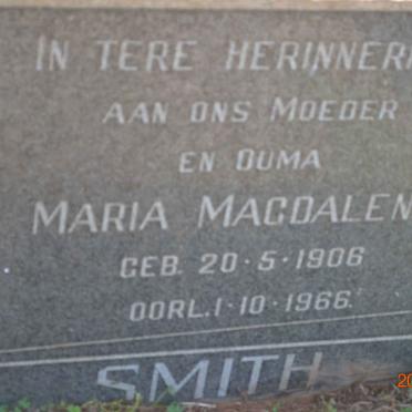 SMITH Maria Magdalena 1906-1966
