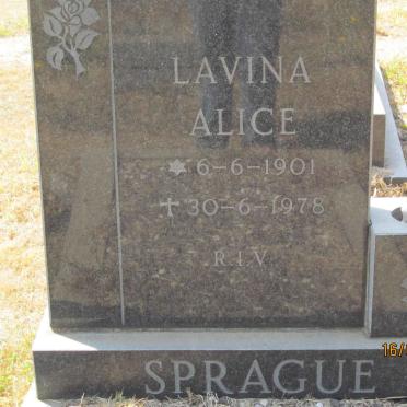 SPRAGUE Lavina Alice 1901-1978